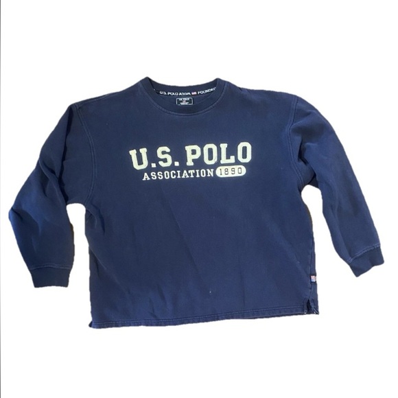 Vintage U.S. Polo Assn Blue Embroidered Logo 1890 Sweater Adult Size XL - Picture 5 of 5